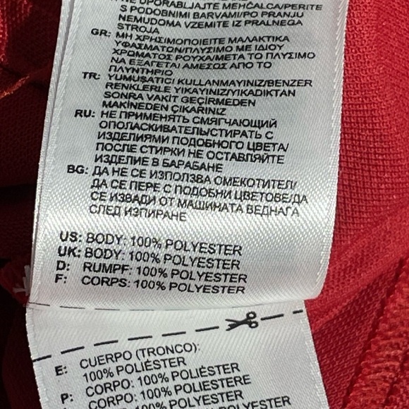 adidas Golf  Polo Shirt Men's Size X-Large Red Short Sleeves Top Casual EUC - Picture 8 of 9